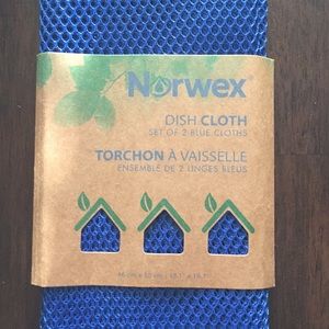 Norwex Set of 2 Blue Dish Cloths NWT